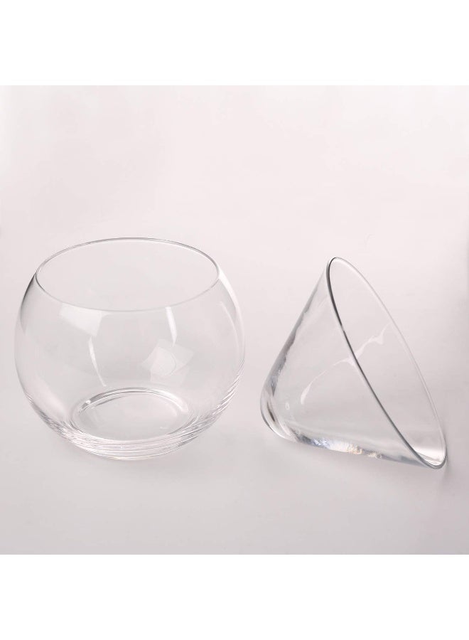 DUEBEL Glass Caviar Chiller Server Set Plus 2 pcs. x Mother of Pearl Caviar Spoon 3.15" – Universal Martini, Wine, Liquor Cocktail Chiller - Image 3